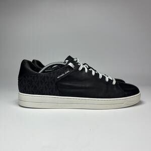 Michael Kors Black Leather Lace Up Low Top Casual Shoes Sneaker Men's Size 11M